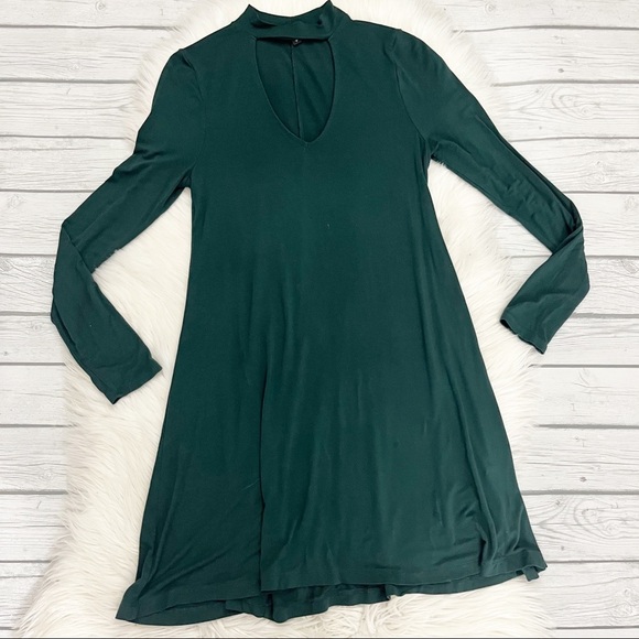 Express green long sleeve dress - Picture 1 of 2